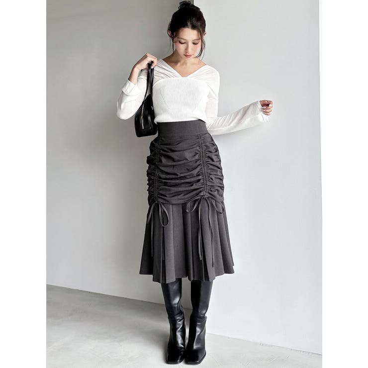 レイヤードプリーツミディスカート | RESEXXY | 詳細画像6 