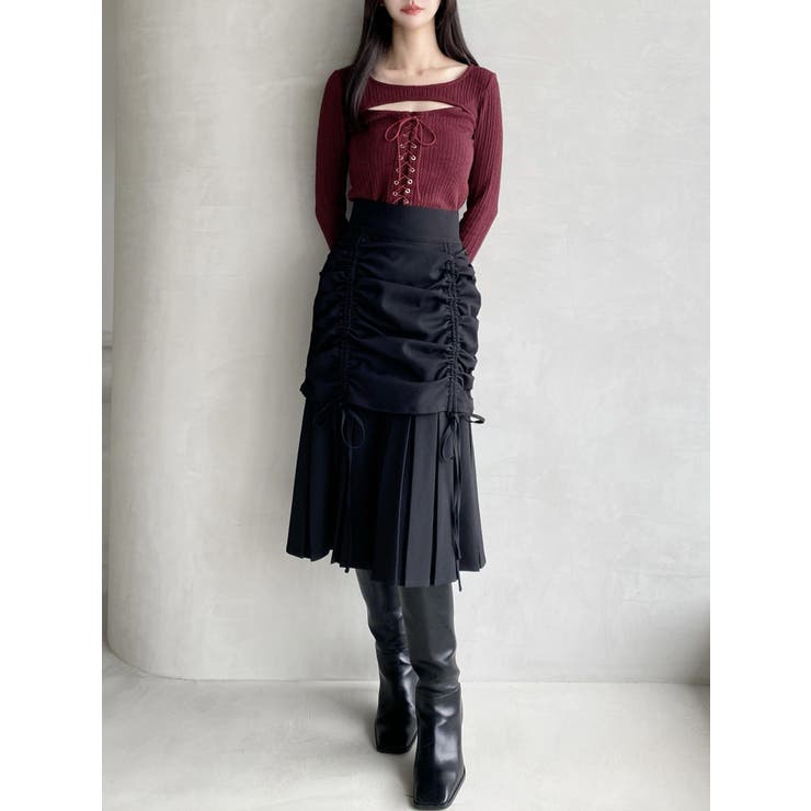 レイヤードプリーツミディスカート | RESEXXY | 詳細画像9 