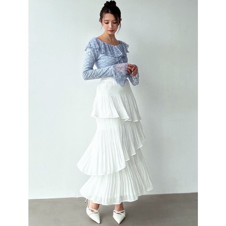 ELENDEEK アシンメトリーティアードスカート スカート アシンメトリーティアードスカート : ZOZOTOWN Yahoo