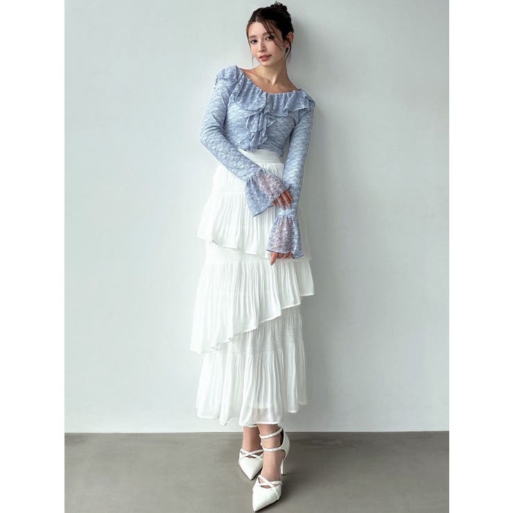 アシンメトリーティアードスカート | RESEXXY | 詳細画像11 