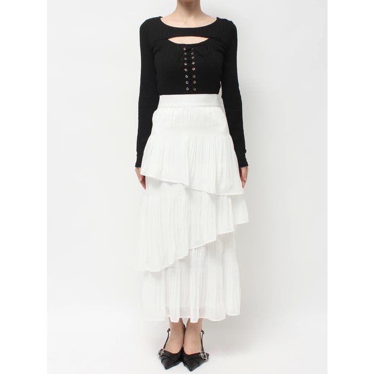 アシンメトリーティアードスカート | RESEXXY | 詳細画像18 