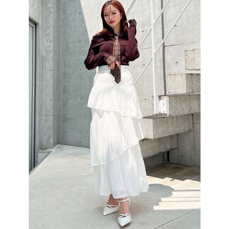 アシンメトリーティアードスカート[品番：MKSW0066869]｜RESEXXY