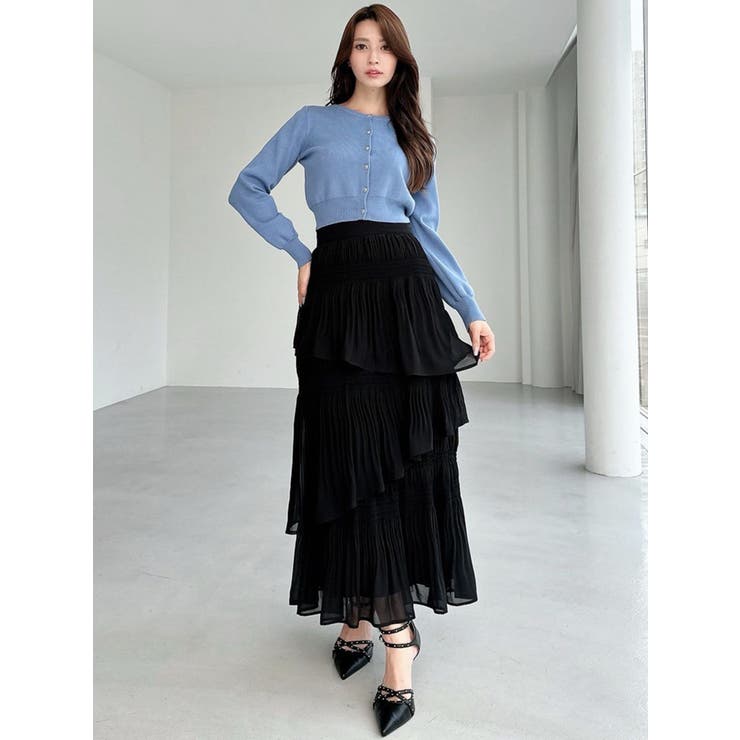 アシンメトリーティアードスカート[品番：MKSW0066869]｜RESEXXY