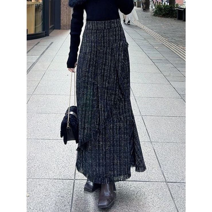 ブラック | イレヘムツイードマーメイドスカート | RESEXXY