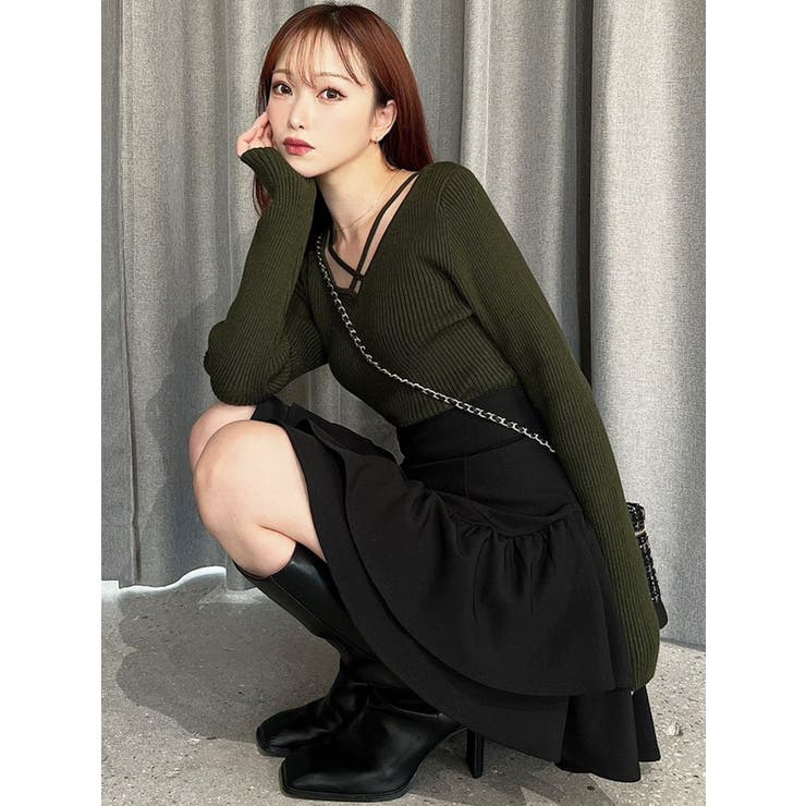 ラッフルボリュームミニスカート[品番：MKSW0067135]｜RESEXXY