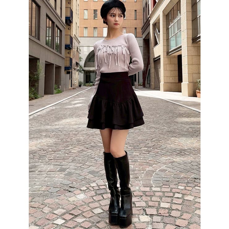 ラッフルボリュームミニスカート | RESEXXY | 詳細画像37 