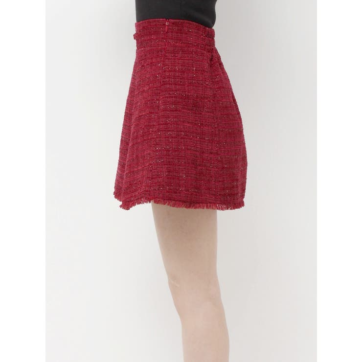 フリンジツイードミニスカート【セットアップ着用可能】 | RESEXXY | 詳細画像36 