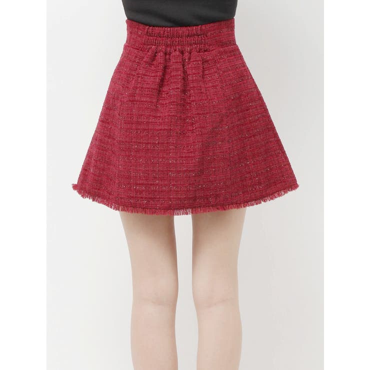 フリンジツイードミニスカート【セットアップ着用可能】 | RESEXXY | 詳細画像37 