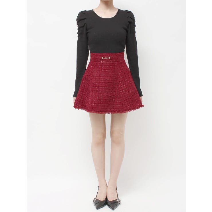 フリンジツイードミニスカート【セットアップ着用可能】 | RESEXXY | 詳細画像42 