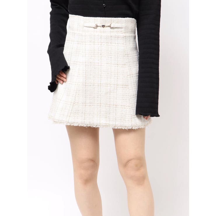 フリンジツイードミニスカート【セットアップ着用可能】 | RESEXXY | 詳細画像46 