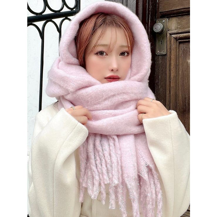 グリッターボリュームフリンジマフラー[品番：MKSW0067337]｜RESEXXY