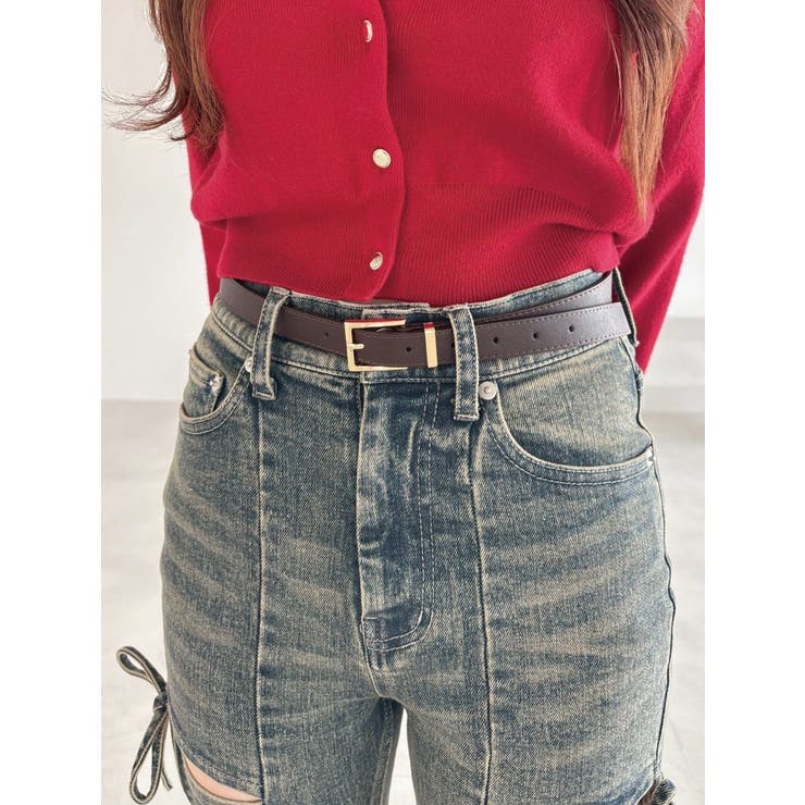 ブラウン | シンプルスリムベルト | RESEXXY