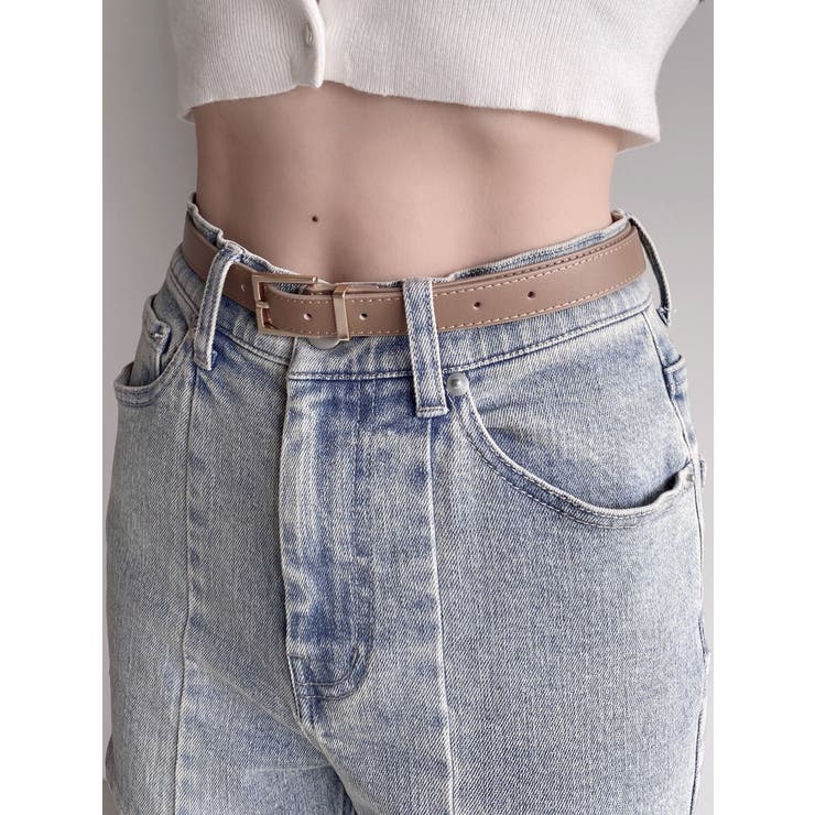 ベージュ | シンプルスリムベルト | RESEXXY