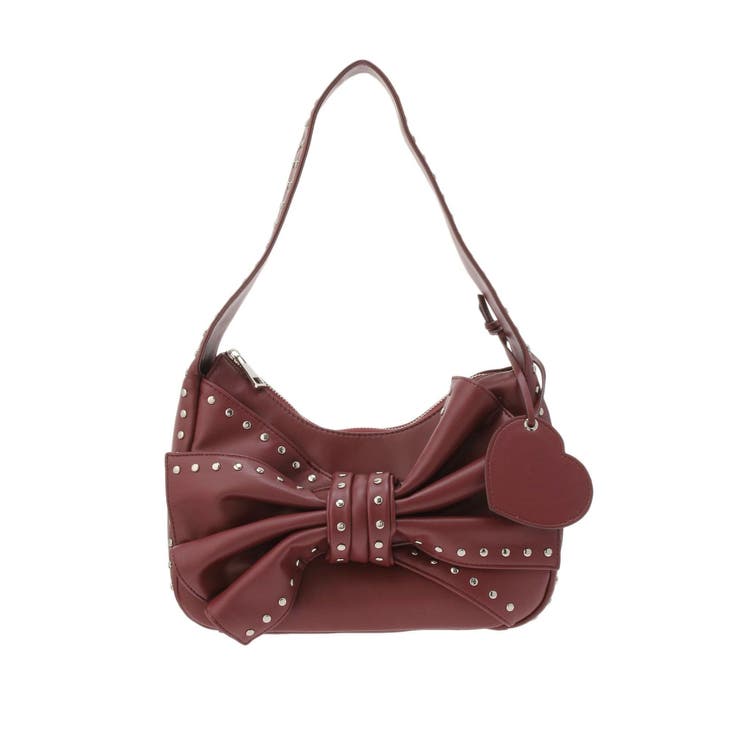 スタッズポイントビッグリボンバッグ[品番：MKSW0066577]｜RESEXXY