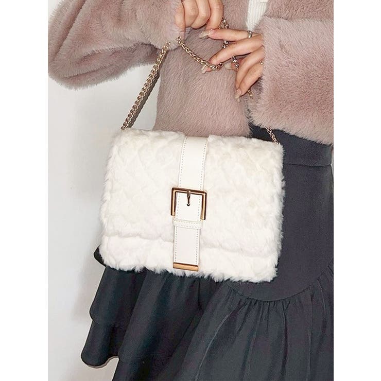 キルティングファーコンパクトバッグ | RESEXXY | 詳細画像1 