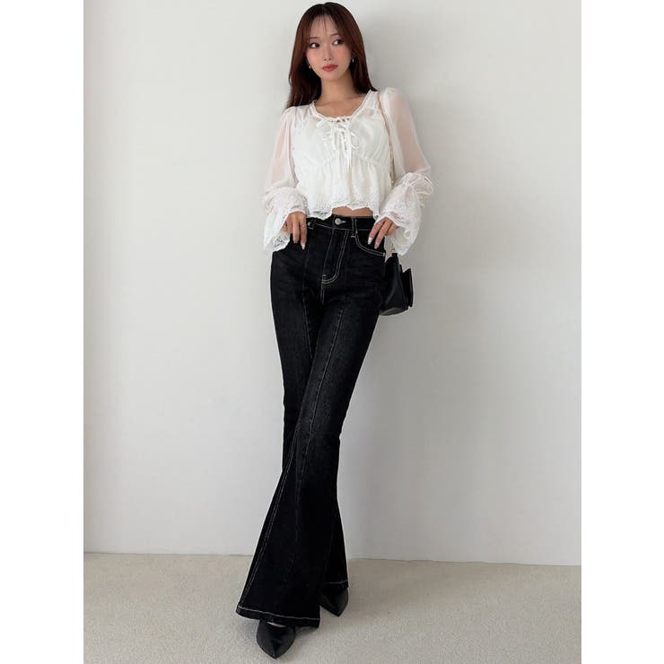 スタイルメイクフレアデニムパンツ | RESEXXY | 詳細画像37 