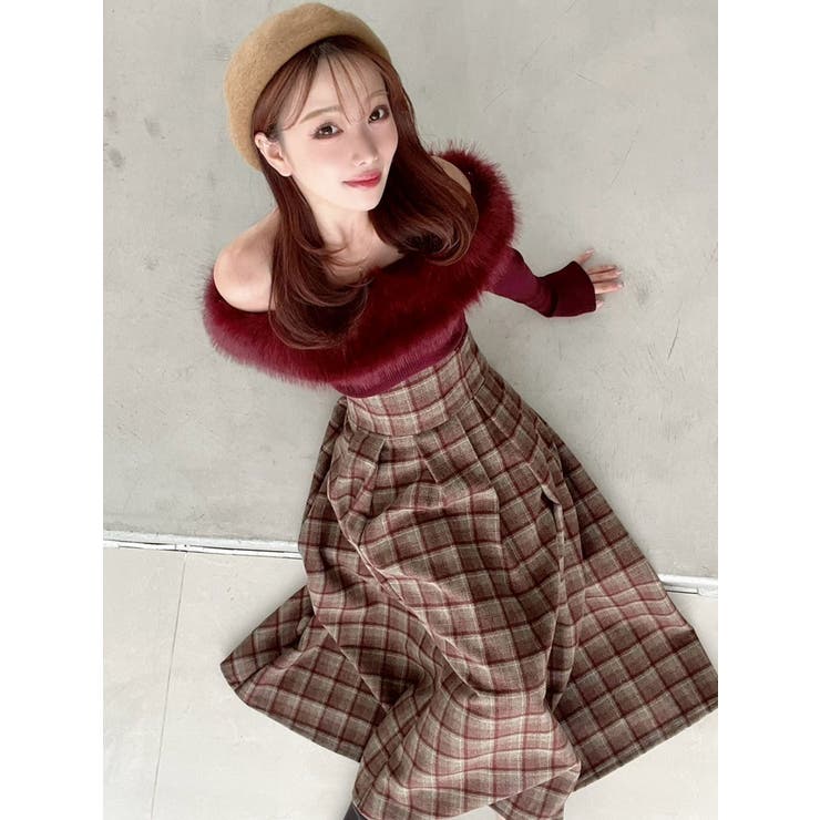 フェイクファーオフショルニットトップス | RESEXXY | 詳細画像24 