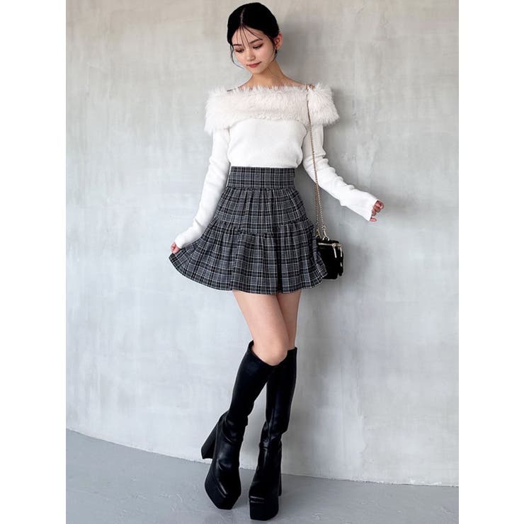 フェイクファーオフショルニットトップス | RESEXXY | 詳細画像30 