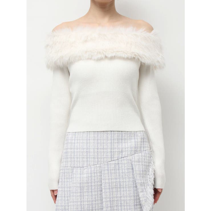 フェイクファーオフショルニットトップス | RESEXXY | 詳細画像50 