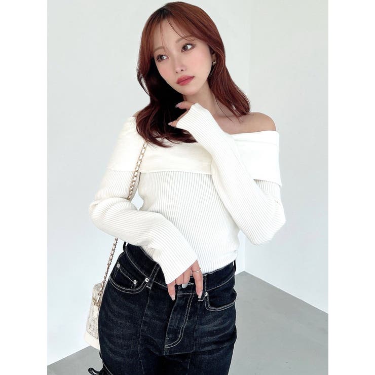 リブニットオフショルトップス | RESEXXY | 詳細画像12 