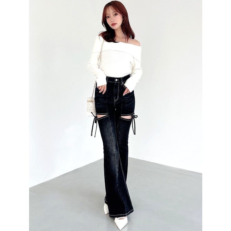 リブニットオフショルトップス | RESEXXY | 詳細画像13 