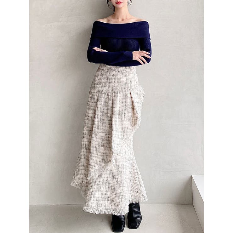 リブニットオフショルトップス | RESEXXY | 詳細画像23 