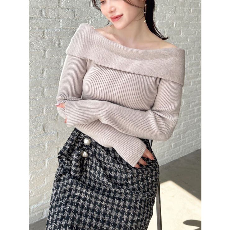 リブニットオフショルトップス | RESEXXY | 詳細画像27 