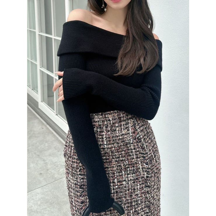 リブニットオフショルトップス | RESEXXY | 詳細画像29 