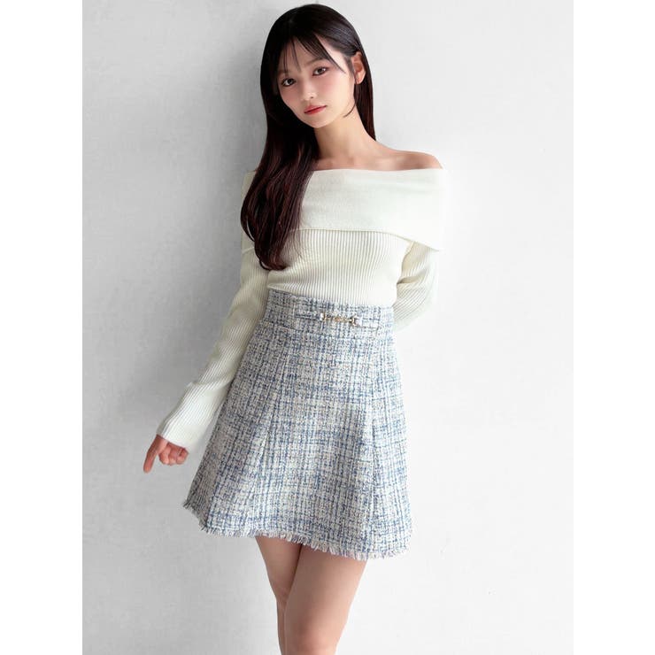 リブニットオフショルトップス | RESEXXY | 詳細画像4 