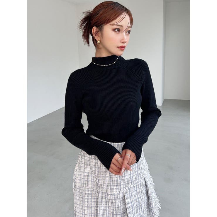 ハイネックベーシックニットトップス[品番：MKSW0066579]｜RESEXXY