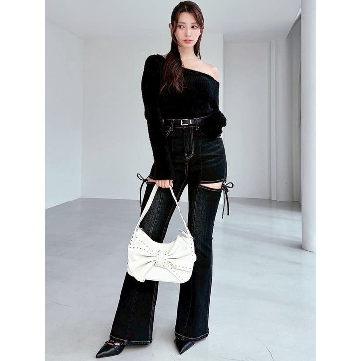 ミニシャギーワンショルニットトップス | RESEXXY | 詳細画像11 