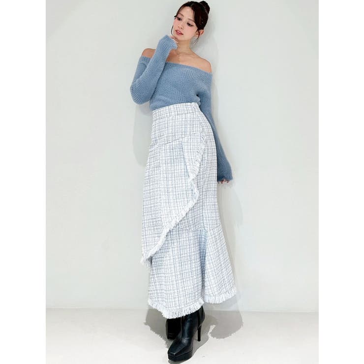 ミニシャギーワンショルニットトップス | RESEXXY | 詳細画像15 