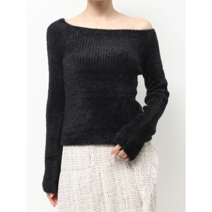 ミニシャギーワンショルニットトップス | RESEXXY | 詳細画像36 