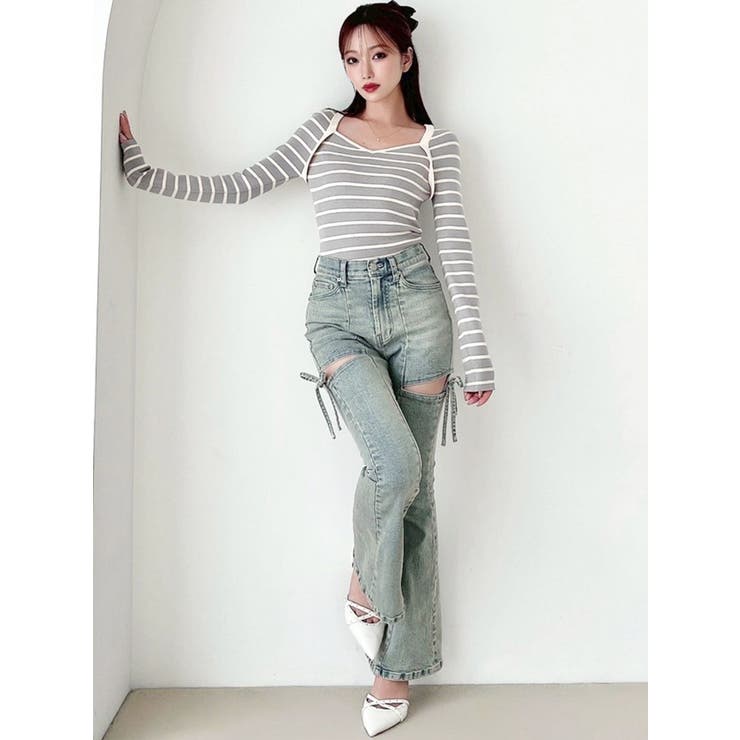 ハートネックラグランニットトップス | RESEXXY | 詳細画像13 