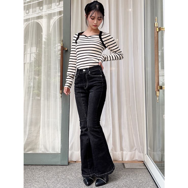 ハートネックラグランニットトップス | RESEXXY | 詳細画像3 