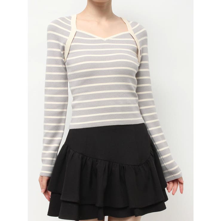 ハートネックラグランニットトップス | RESEXXY | 詳細画像30 