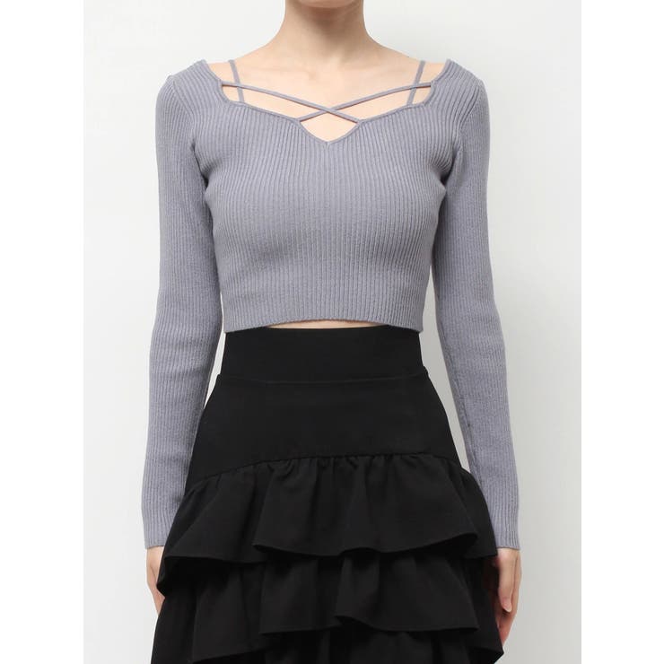 ナローストラップニットトップス[品番：MKSW0066580]｜RESEXXY