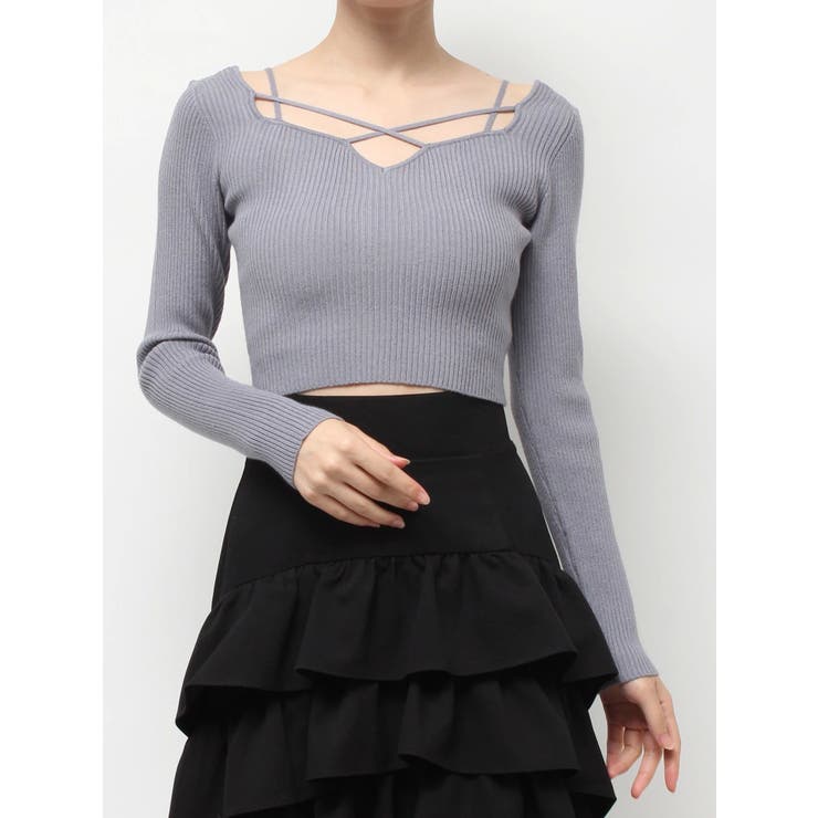 ナローストラップニットトップス[品番：MKSW0066580]｜RESEXXY