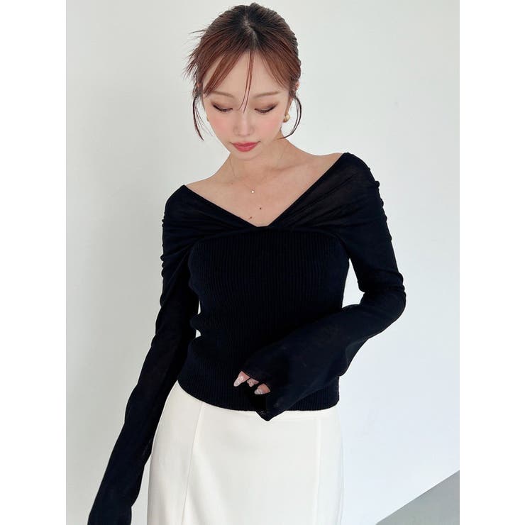 2WAYオフショルニットトップス | RESEXXY | 詳細画像7