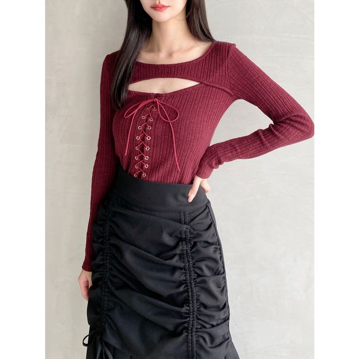 フロントレースアップカットトップス | RESEXXY | 詳細画像13 