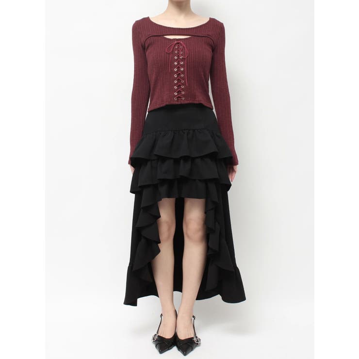 フロントレースアップカットトップス | RESEXXY | 詳細画像32 