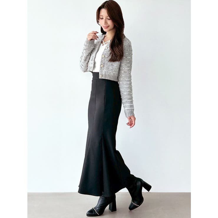 ツイードボーダーニットカーディガン【セットアップ着用可能】 | RESEXXY | 詳細画像24 