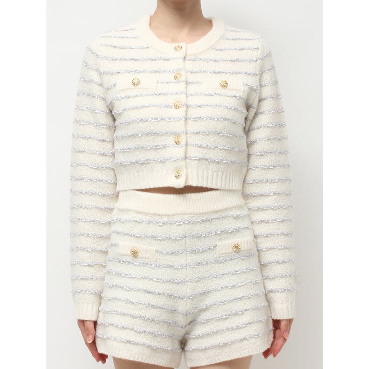 ツイードボーダーニットカーディガン【セットアップ着用可能】 | RESEXXY | 詳細画像32 