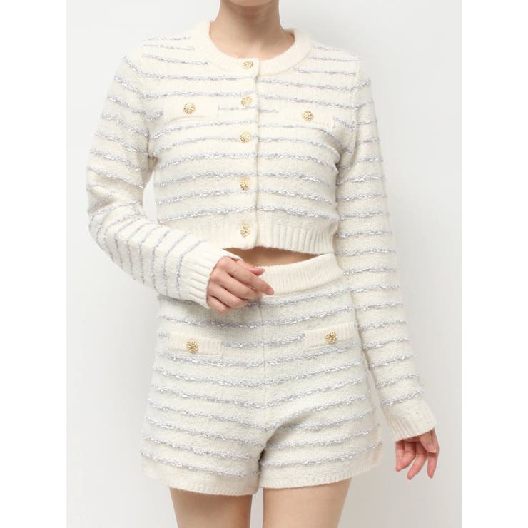 ツイードボーダーニットカーディガン【セットアップ着用可能】 | RESEXXY | 詳細画像44 