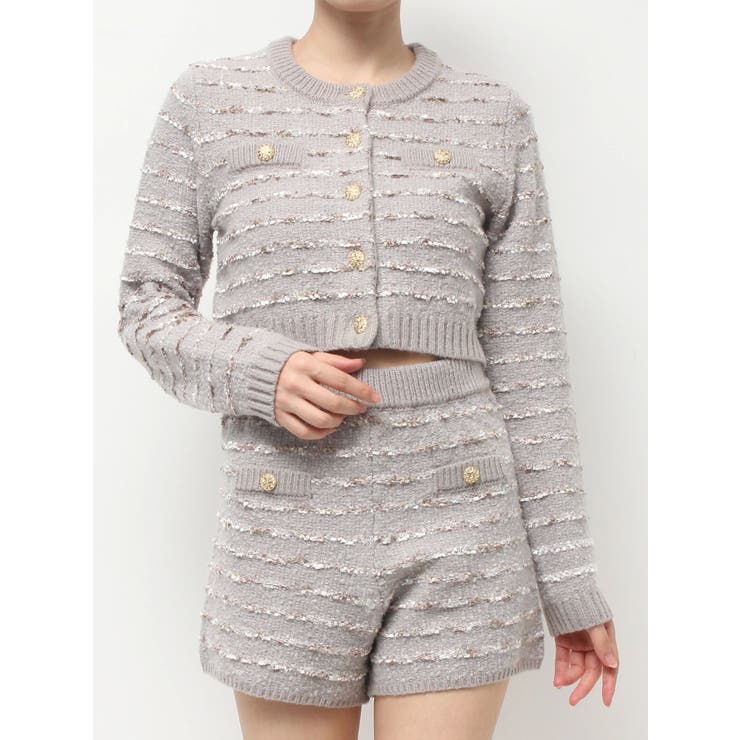 ツイードボーダーニットカーディガン【セットアップ着用可能】 | RESEXXY | 詳細画像45 