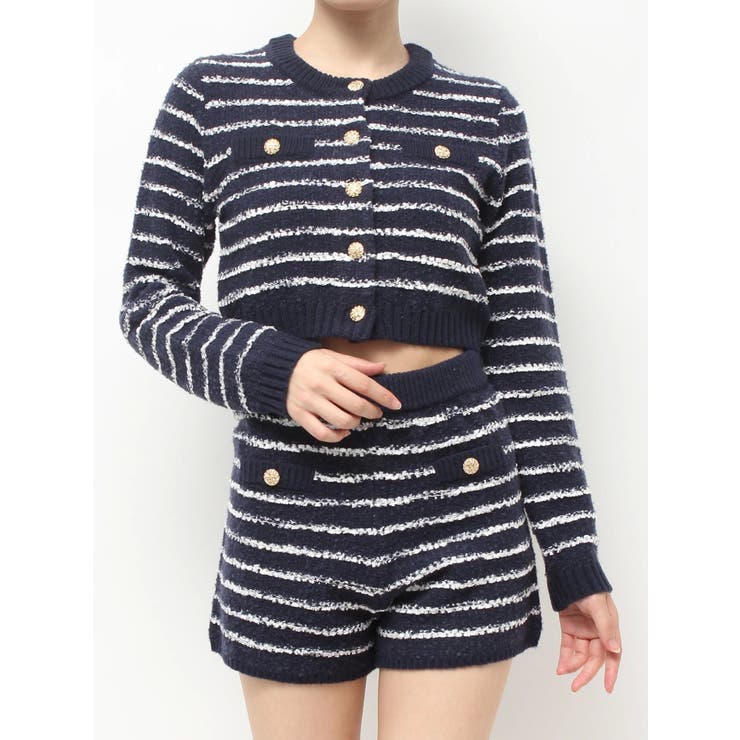 ツイードボーダーニットカーディガン【セットアップ着用可能】 | RESEXXY | 詳細画像46 