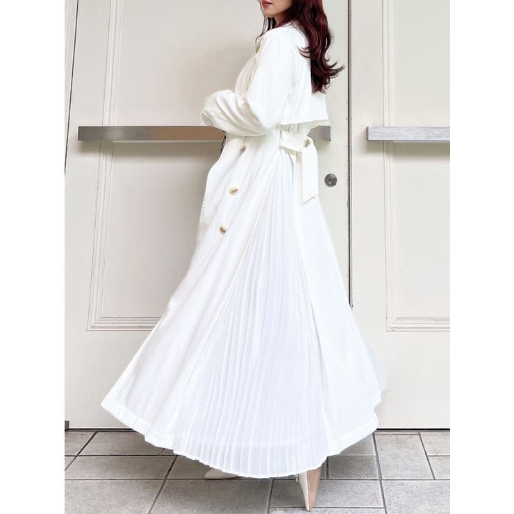 サイドプリーツトレンチコート | RESEXXY | 詳細画像1 