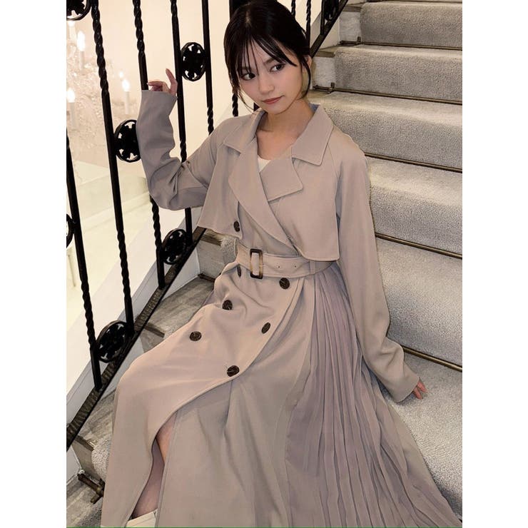 サイドプリーツトレンチコート | RESEXXY | 詳細画像11 