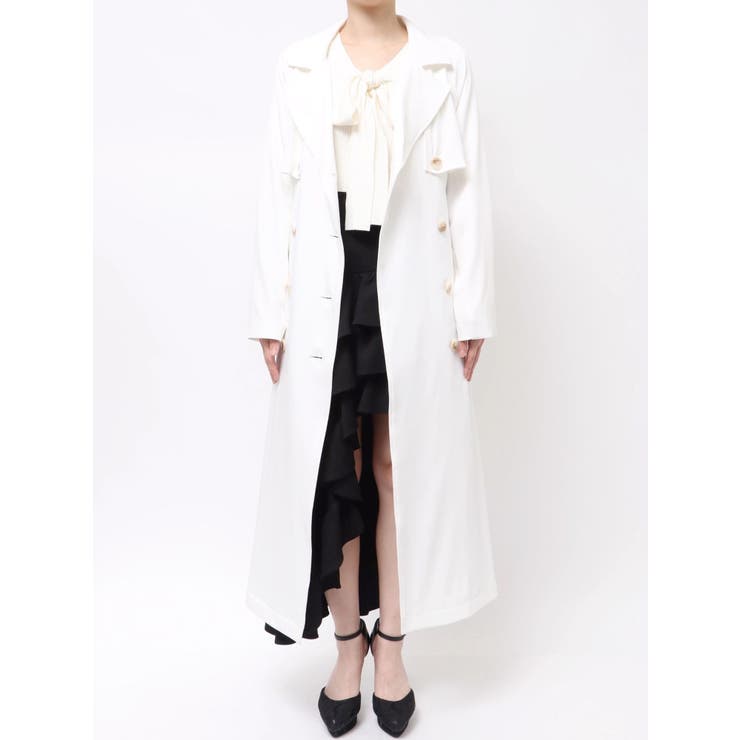 サイドプリーツトレンチコート | RESEXXY | 詳細画像24 