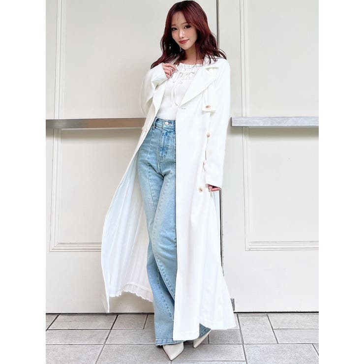 サイドプリーツトレンチコート | RESEXXY | 詳細画像4 